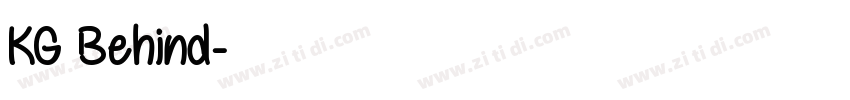 KG Behind字体转换